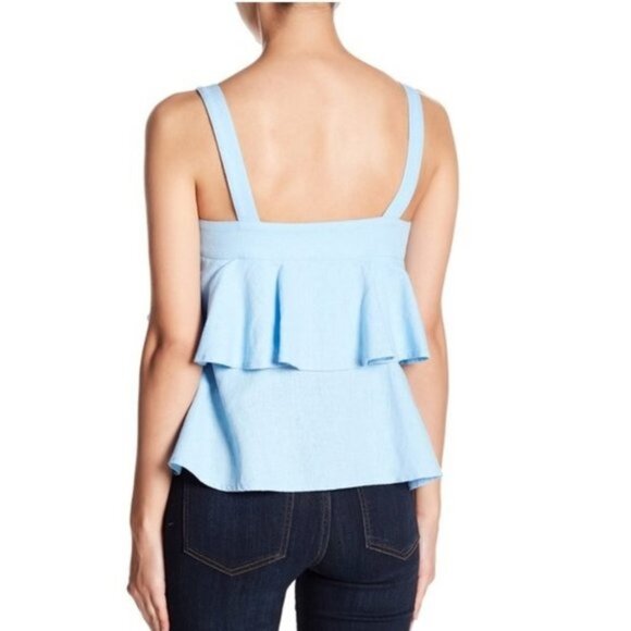 Abound Tiered Linen Blend Tank - Picture 2 of 4